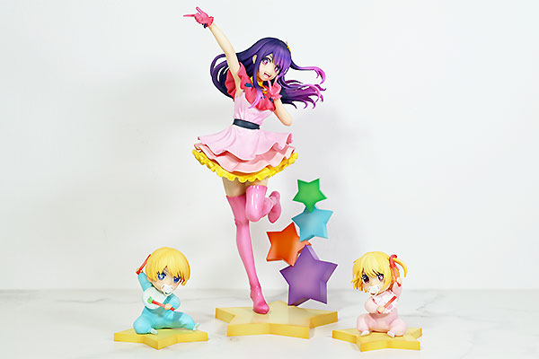 ウイング/渋谷スクランブルフィギュア様のご依頼で、アニメ『【推しの子】』アイ アクア＆ルビーの原型を製作させていただきました。©赤坂アカ×横槍メンゴ／集英社・【推しの子】製作委員会
